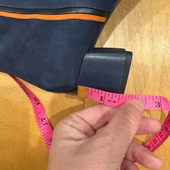 Camper Twins blue ankle boots booties suede  leather sz 38 7.5 - Picture 9 of 11